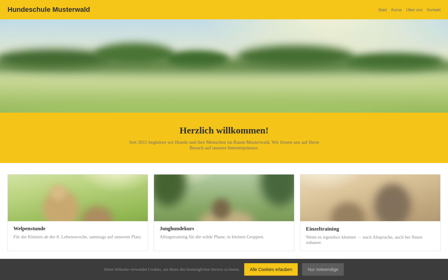 Startseite am Rechner